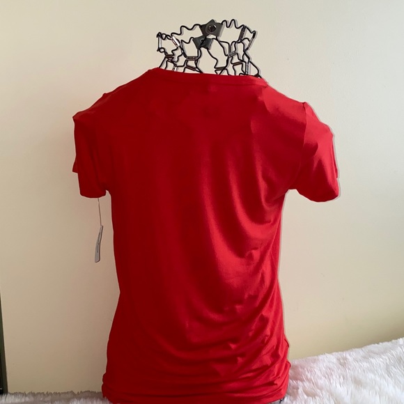 Majestic Filatures Short-Sleeve Crew Size 5 = XL Coquelicot Red - Picture 4 of 9